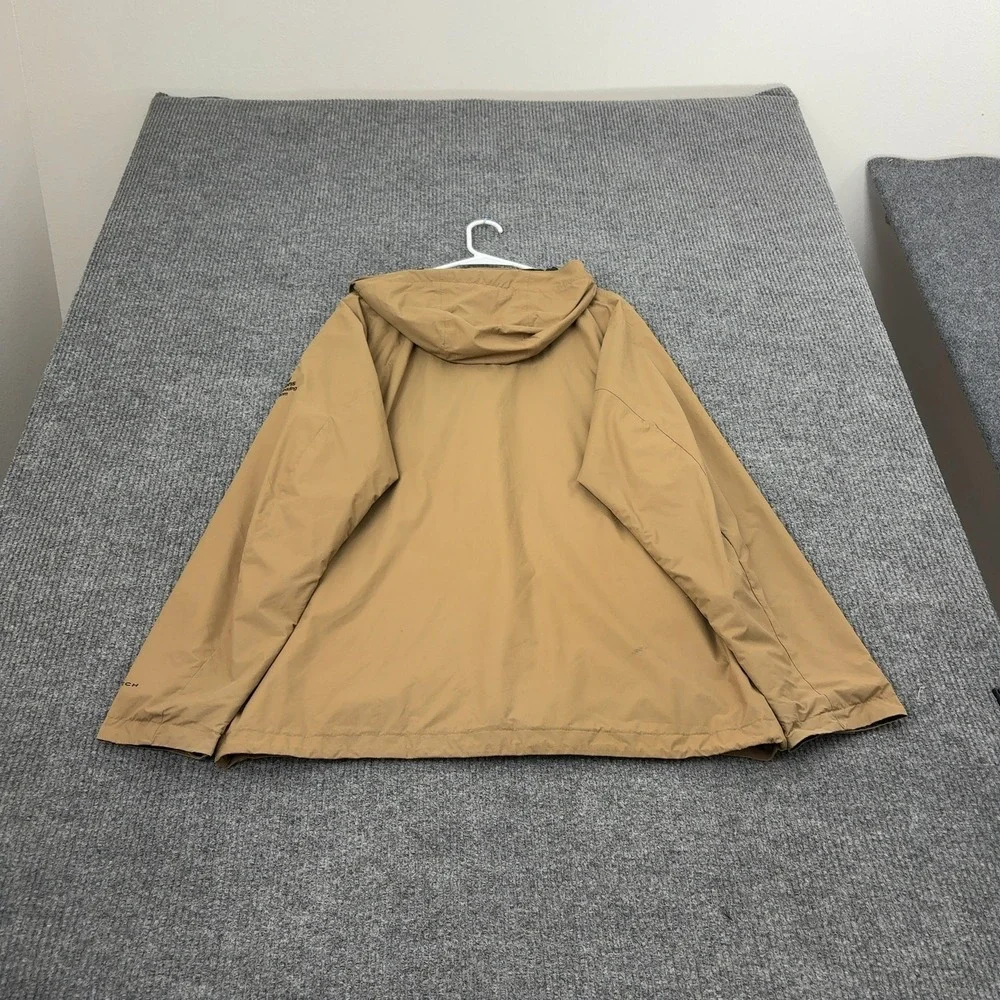 Columbia Jacket Mens L Tan Nylon Hooded Interchange‎ Outdoor Gorpcore Style
